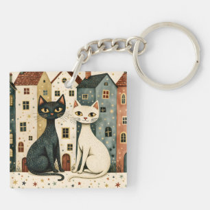 Llavero Gatos Artísticos