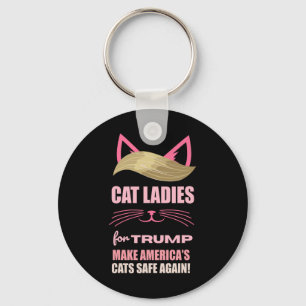 Llavero Gatos damas para Trump vuelven a hacer seguros los