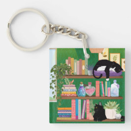 Llavero Gatos de librería