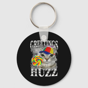 Llavero Gatos de piruleta Meme Saludos Huzz Divertido Gato