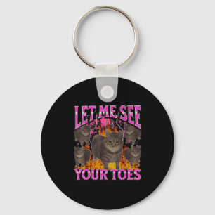 Llavero Gatos Divertidos De Tus Dedos Del Pie Camiseta Grá