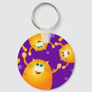 Llavero Gatos divertidos, keychain