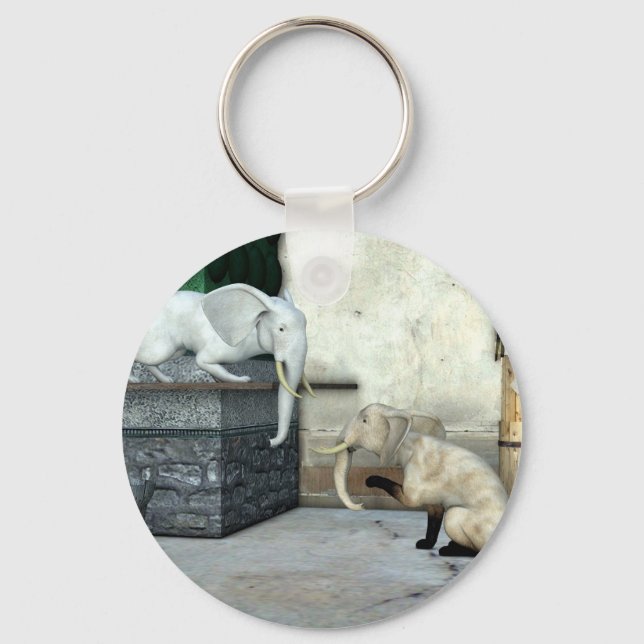 Llavero Gatos elefantes adorables (Anverso)