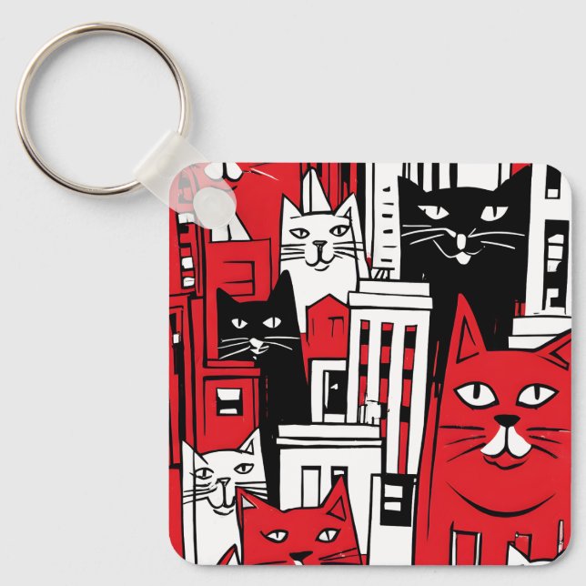 Llavero Gatos en Nueva York (Anverso)