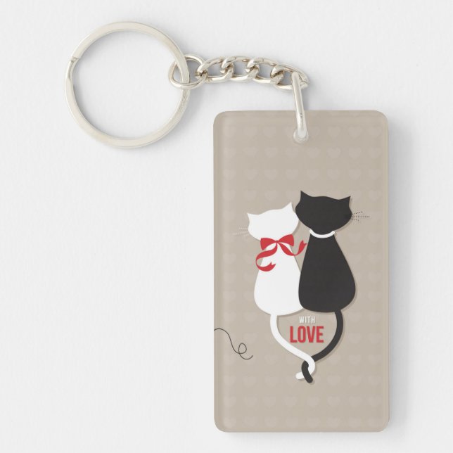 Llavero Gatos enamorados (Frente)