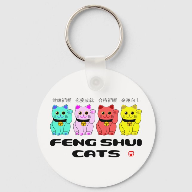 Llavero Gatos Feng shui Beckoning (Anverso)