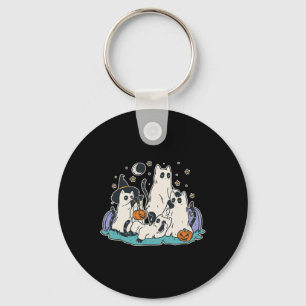 Llavero Gatos negros con disfraces fantasma - Hombres y mu