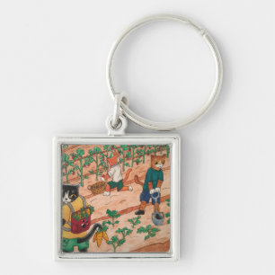 Llavero Gatos orgánicos de cosecha de verano