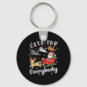Llavero Gatos Para Todos Divertidos Vestidos De Santa Xmas