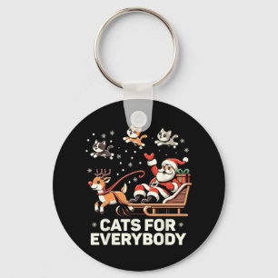 Llavero Gatos Para Todos - Funny Navidades Gato Xmas Mujer