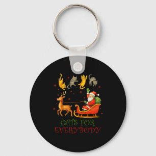 Llavero Gatos para todos Navidad divertido gato Xmas Santa
