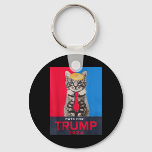 Llavero Gatos Para Trump 2024 Divertido Tee Para Vance Tru