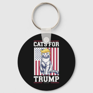 Llavero Gatos Para Trump 2024 Vota Al Presidente Donald Tr