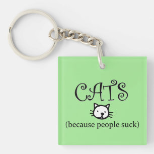 Llavero Gatos porque la gente maldice