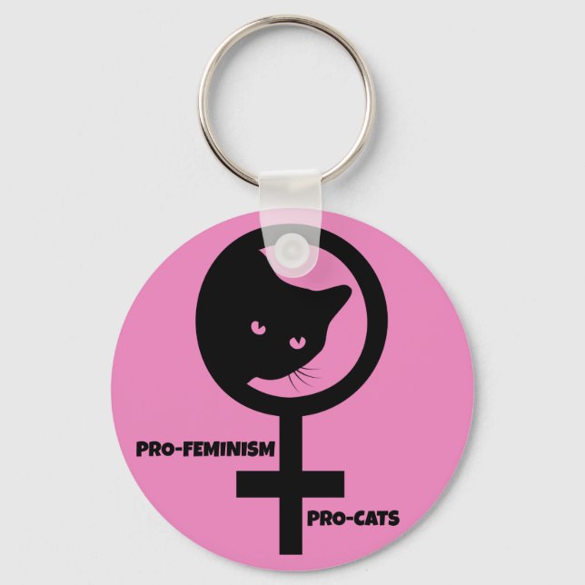 Llavero Gatos pro feminismo (Anverso)