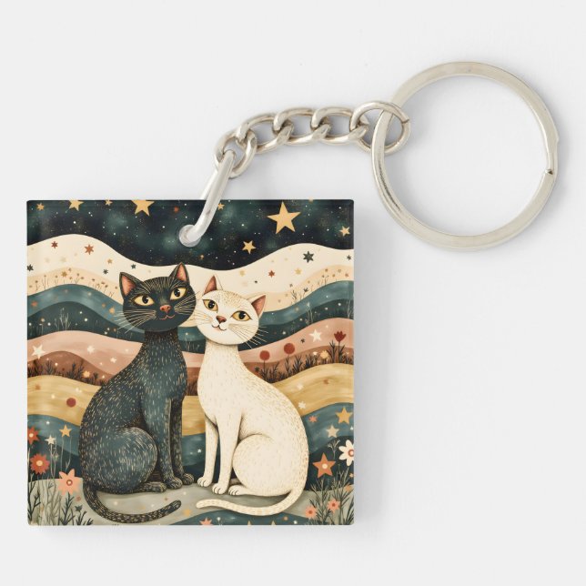 Llavero Gatos Serenos (Atrás)