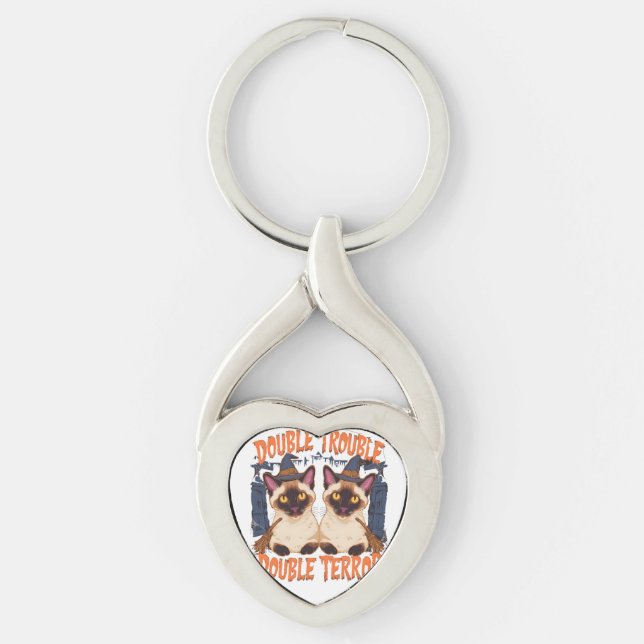 Llavero Gatos siameses y puertas abrasadoras (Anverso)