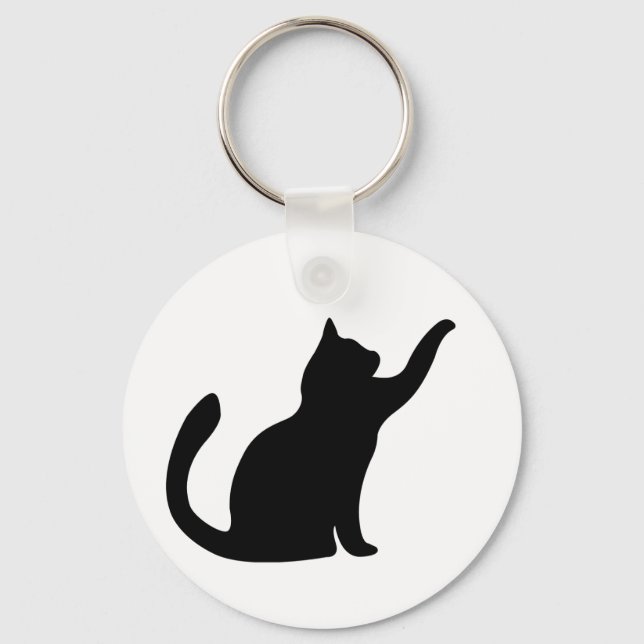 Llavero Gatos Silueta  (Anverso)
