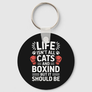 Llavero Gatos Y Boxeo Gracioso
