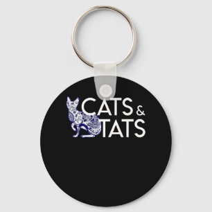 Llavero Gatos y ropa del dueño del gato del tatuaje de