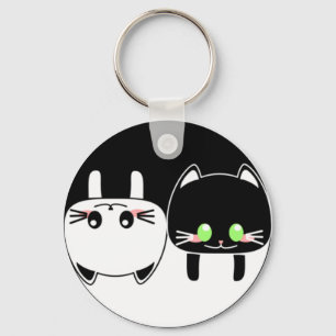 Llavero Gatos Ying Yang