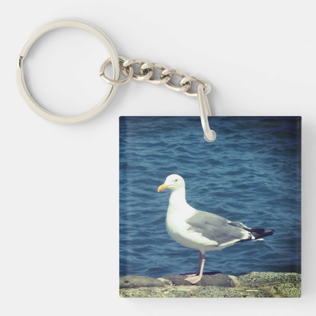 Llavero Gaviota En La Bahía (Frente)