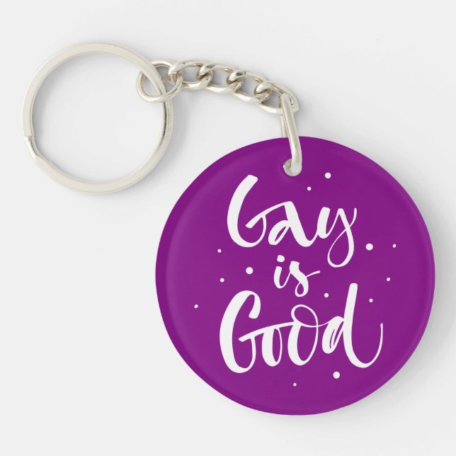 Llavero Gay es bueno (Frente)