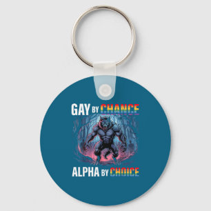 Llavero Gay Por Casualidad Alpha Elección Lobo Alfa Lgbtq