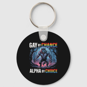 Llavero Gay Por Casualidad Alpha Elección Lobo Divertido A