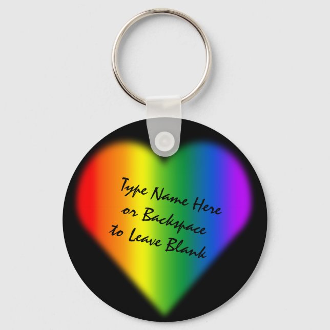 Llavero Gay Pride Keychain Rainbow Love Keychains & Gifts (Anverso)