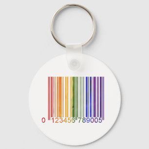 Llavero Gay Rainbow Barcode 2