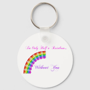 Llavero Gay Valentine Half Rainbow right