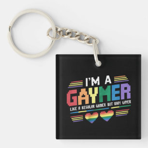 Llavero Gaymer como un jugador regular pero mucho más gay