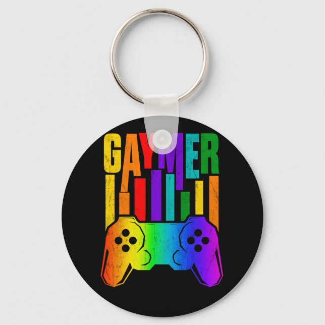 Llavero Gaymer Gay Prige Rainbow Gaming Gaming LGBTQ (Anverso)