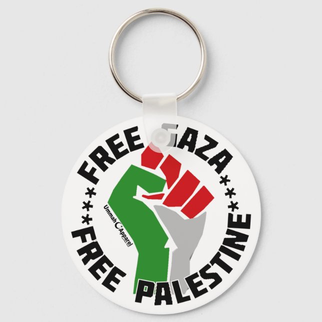 Llavero gaza libre de palestina (Anverso)