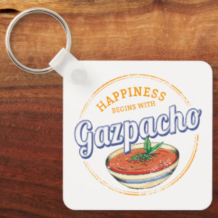 Llavero Gazpacho Soup Retro Cook Vintage Gourmet España