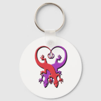 Llavero Gecko Heart Keychain