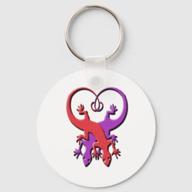 Llavero Gecko Heart Keychain (Anverso)