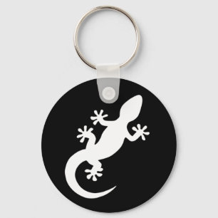 Llavero Gecko noir et blanc
