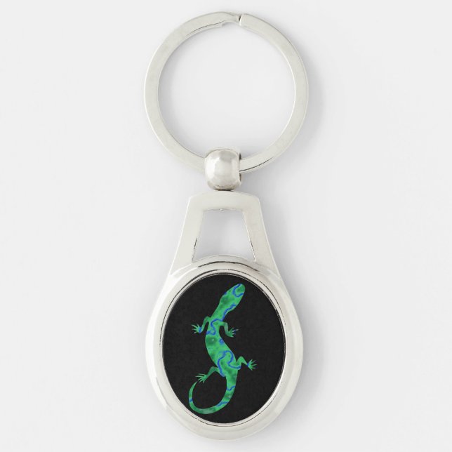 Llavero Gecko verde (Anverso)