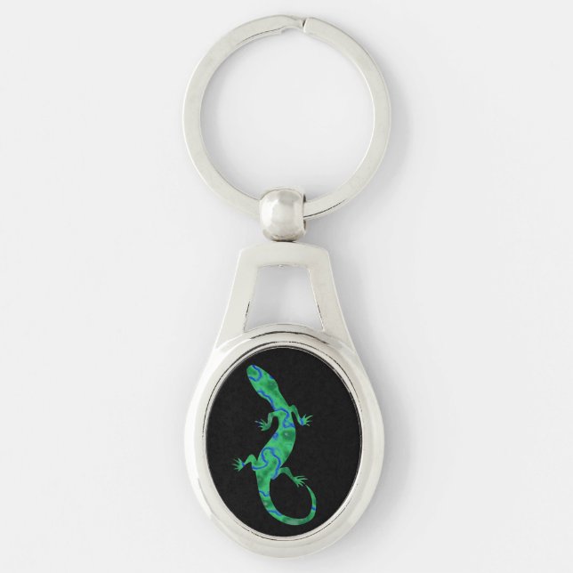 Llavero Gecko verde (Anverso)