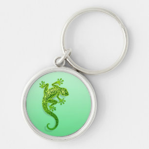 Llavero Gecko verde que sube