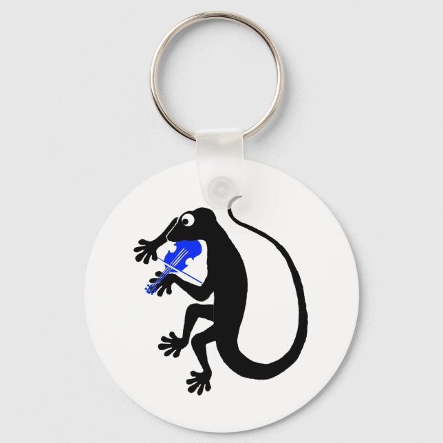 Llavero Gecko Violin Keychain (Anverso)