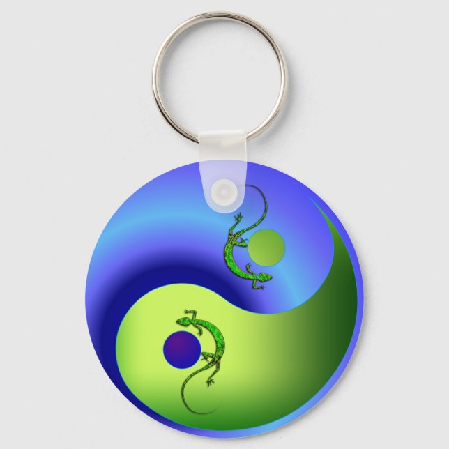Llavero Gecko Yin Yang (Anverso)