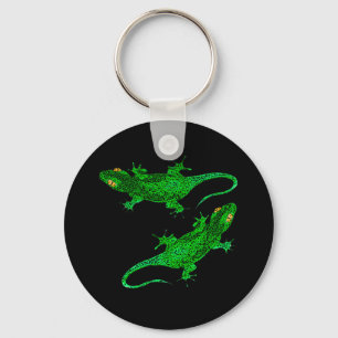 Llavero Geckos verdes