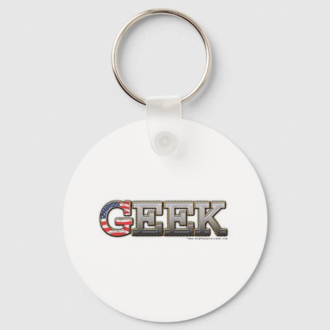 Llavero Geek americano (Anverso)