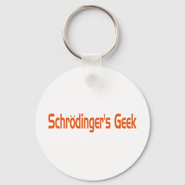 Llavero Geek de Schrodinger (Anverso)