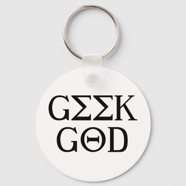 Llavero Geek God (Anverso)