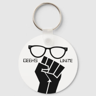 Llavero Geeks Unite! Keychain