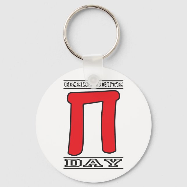 Llavero Geeks Unite Pi Day (Anverso)